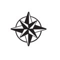 Doodle compass illustration symbol handdrawn style