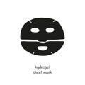 Hydrogel sheet mask icon.