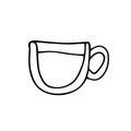 Doodle Cup of coffee Royalty Free Stock Photo