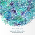 Doodle 3D White Paper Pattern Royalty Free Stock Photo