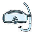 Doodle diving mask style underwater equipment
