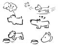 Doodle dog 001 Royalty Free Stock Photo