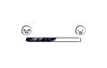 Doodle emoji loading bar. Hand-drawn progress bar with upload status from sad to happy emoji. Black on white shaded mood