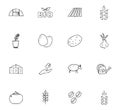 Doodle Farming icons set