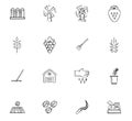 Doodle Farming icons set