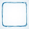 Doodle frame sketch. Vector drawing Royalty Free Stock Photo