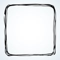 Doodle frame sketch. Vector drawing Royalty Free Stock Photo