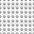 Doodle grey big and small paw print Royalty Free Stock Photo