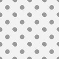 Doodle grey dots seamless pattern