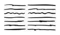 Doodle highlighting elements. Hand drawn lines, drawing line sketch style Royalty Free Stock Photo