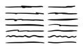 Doodle highlighting elements. Hand drawn lines, drawing line sketch style Royalty Free Stock Photo