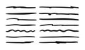 Doodle highlighting elements. Hand drawn lines, drawing line sketch style Royalty Free Stock Photo