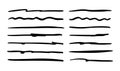 Doodle highlighting elements. Hand drawn lines, drawing line sketch style Royalty Free Stock Photo