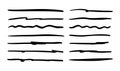 Doodle highlighting elements. Hand drawn lines, drawing line sketch style Royalty Free Stock Photo