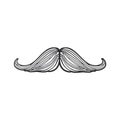 Doodle of hipsters mustache