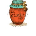 Doodle Honey Jar