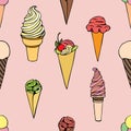 Doodle Ice cream Royalty Free Stock Photo