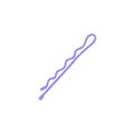 Doodle icon. bobby pin hair pin