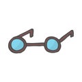 Doodle icon. color glasses. vector illustration of glasses. Royalty Free Stock Photo