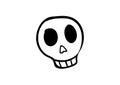 Doodle icon Skull drawing