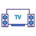 doodle icon tv, home theater, linear icon