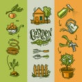 Doodle icons garden