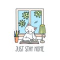 Just Stay Home Royalty Free Stock Photo