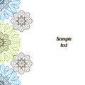 Doodle image. Mandala, circular pattern