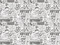 Doodle internet web seamless pattern Royalty Free Stock Photo