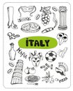 Doodle about Italy.