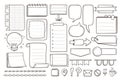 Doodle Items for Planners and Diaries. Set 4 of 4 Royalty Free Stock Photo