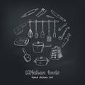 Doodle Kitchen tool collection - vector illustration Royalty Free Stock Photo