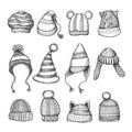 Doodle knitting hats