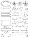 Doodle Labels, Flourishes & Arrows