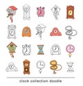 Doodle lantern icon - vector illustration