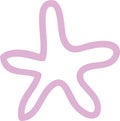 Doodle Lined Star Royalty Free Stock Photo