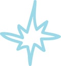 Doodle Lined Star Royalty Free Stock Photo