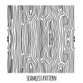 Doodle lines pattern seamless simulating a tree and curved lines of mazes. Seamless abstract hand-drawn pattern. Black on white.