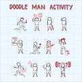 Doodle man activity