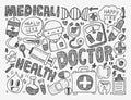 Doodle medical background