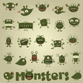 Doodle monster set