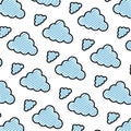 Doodle nature fluffy cloud nice background