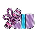 Doodle open present gift box style