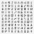 Doodle people icons