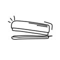Doodle picture of stapler. Hand drawn vector illustration Royalty Free Stock Photo