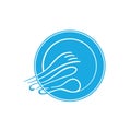 Doodle restaurant cutlery vector icon. Royalty Free Stock Photo