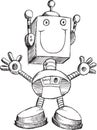 Doodle Robot Vector