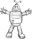 Doodle Robot Vector