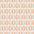 Doodle Round Brackets Seamless Vector Pattern