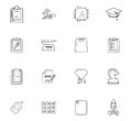 Doodle School icons set